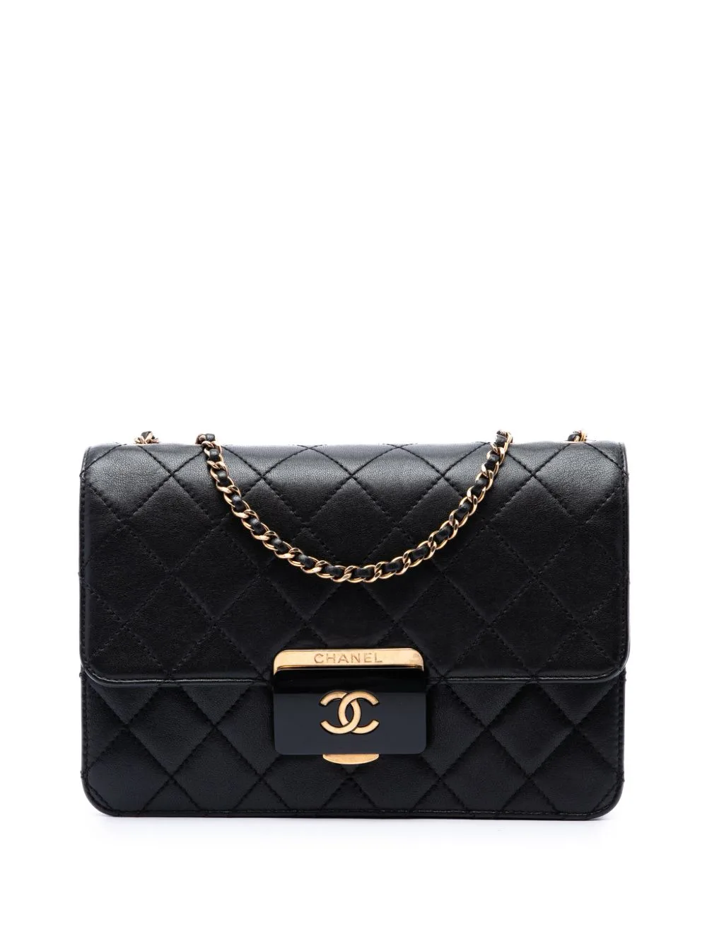 2016-2017 Medium Quilted Sheepskin Beauty Lock Flap Shoulder Bag by CHANEL Pre-Owned