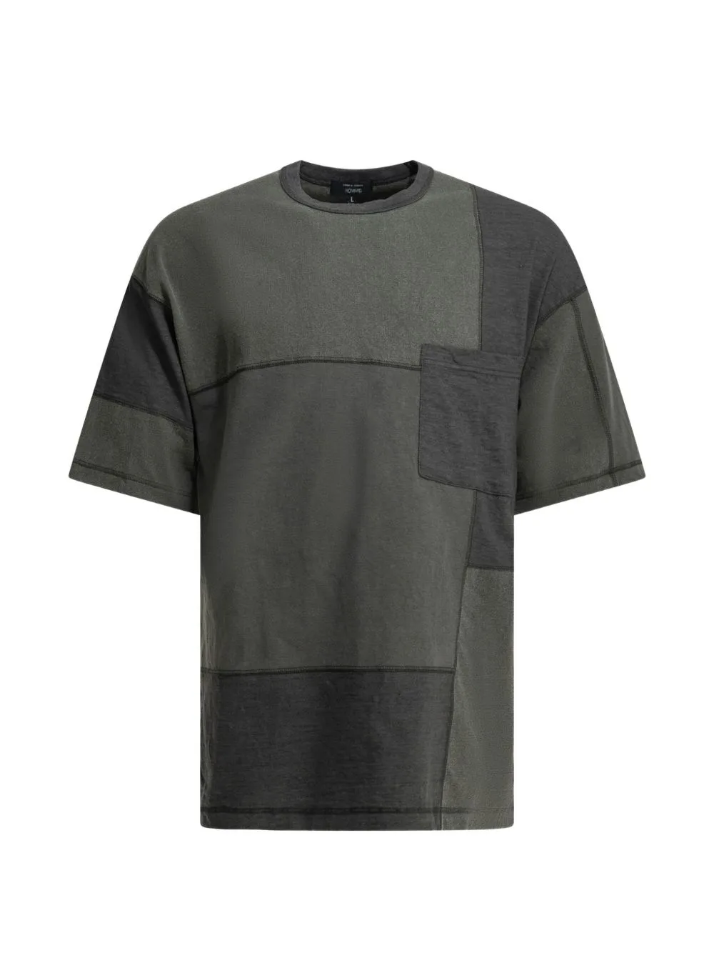 Patchwork Chest-Pocket T-Shirt by Comme des Garçons Homme Plus
