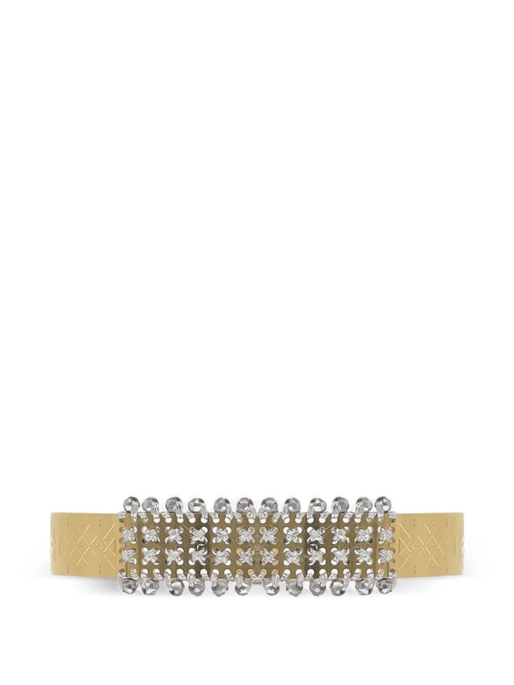 Micro-Stud Panel Rigid Bracelet by L'EIGHT STUDIO