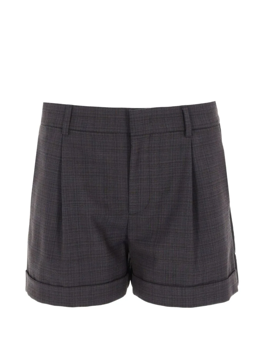 Pleated Logo-Tape Shorts by Moschino