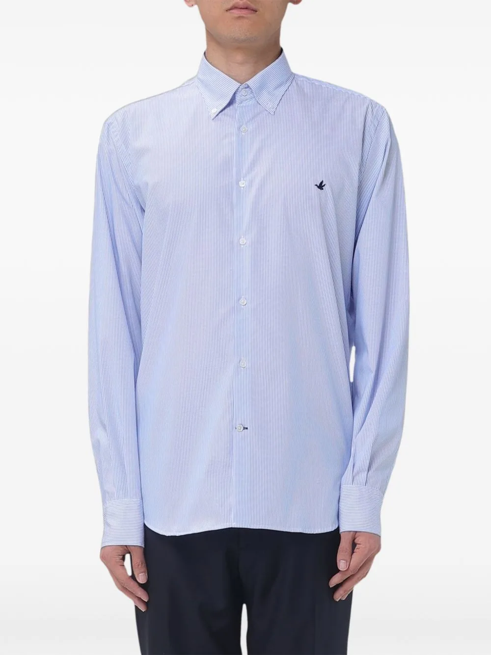 Striped Poplin Shirt by BROOKSFIELD