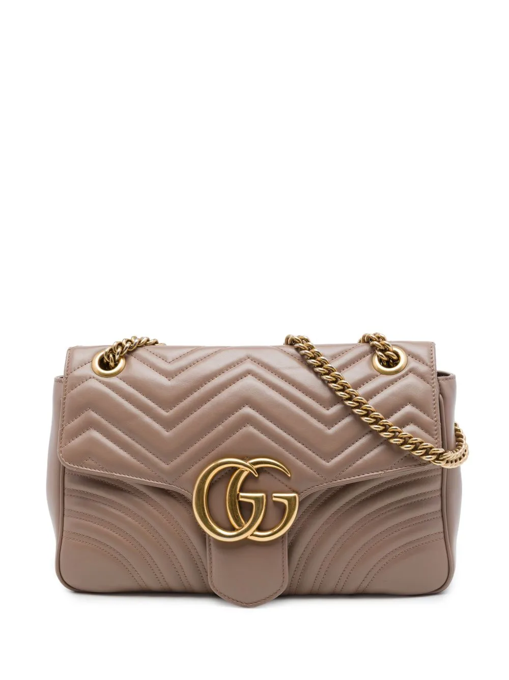 2016-2026 Large GG Marmont Matelasse Calfskin Shoulder Bag