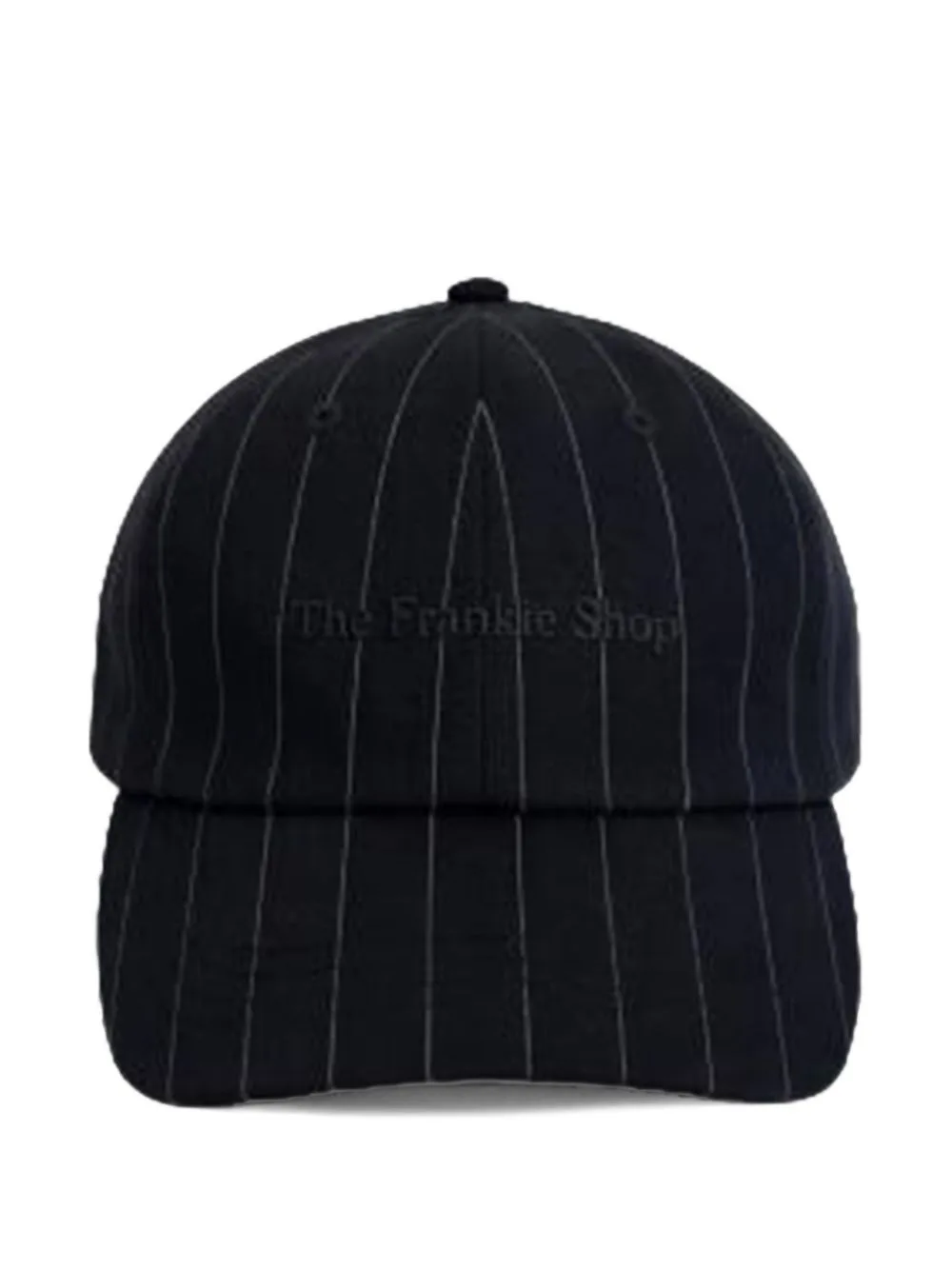 Frankie Baseball Cap - Black/White Pinstripe by The Frankie Shop