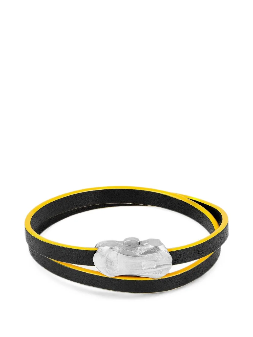 Double-Wrap Leather Bracelet by Tateossian