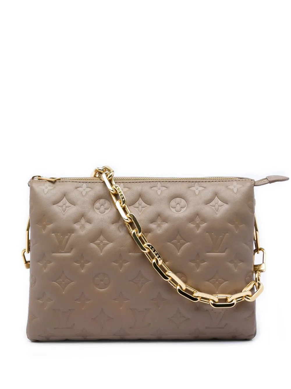 2000-2026 Monogram Embossed Puffy Lambskin Coussin PM Satchel by Louis Vuitton Pre-Owned