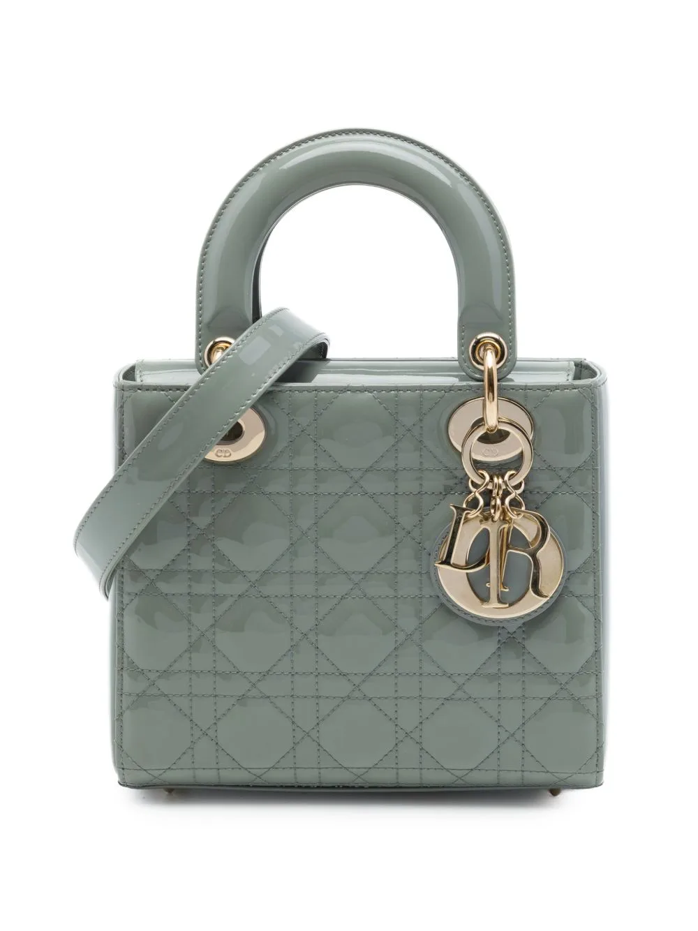 2020 Small Patent Cannage Lady Dior Satchel