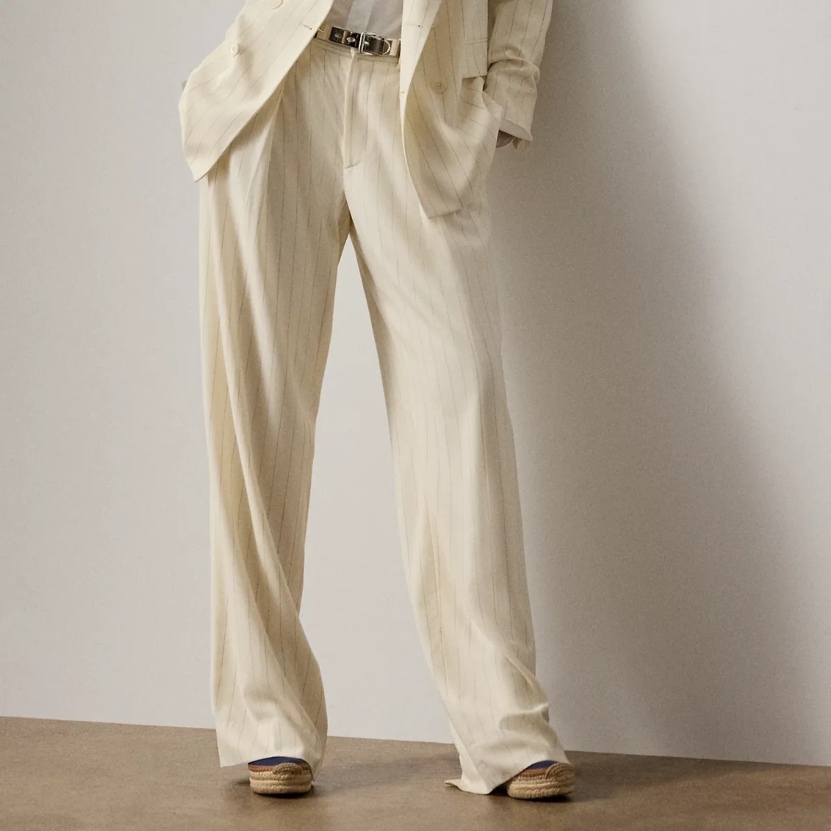 Jody Striped Wool Trouser by Ralph Lauren Collection