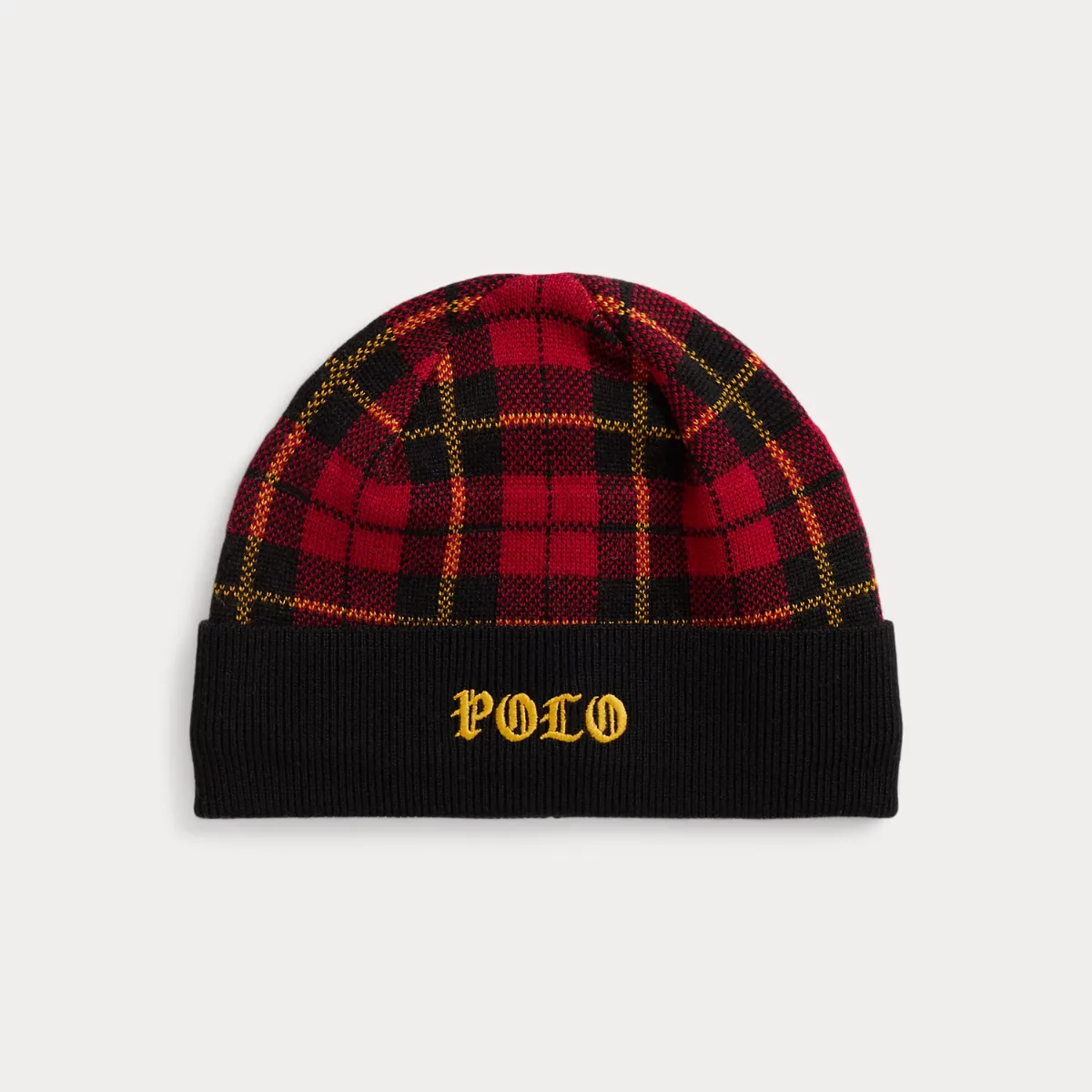 Embroidered Logo Plaid Hat by Ralph Lauren