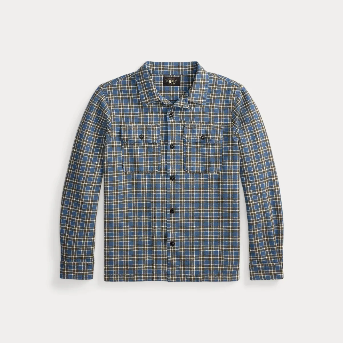 Plaid Twill Camp Shirt by Ralph Lauren RRL
