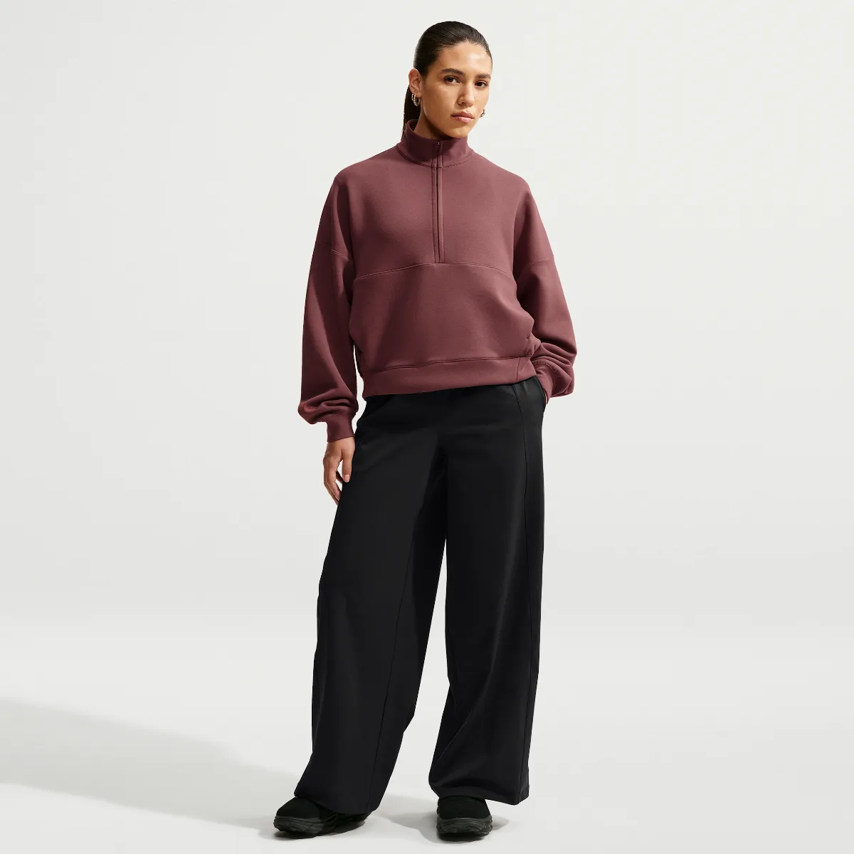 24.7 PerfectStretch Dri-FIT Mid-Rise Wide-Leg Pants by Nike