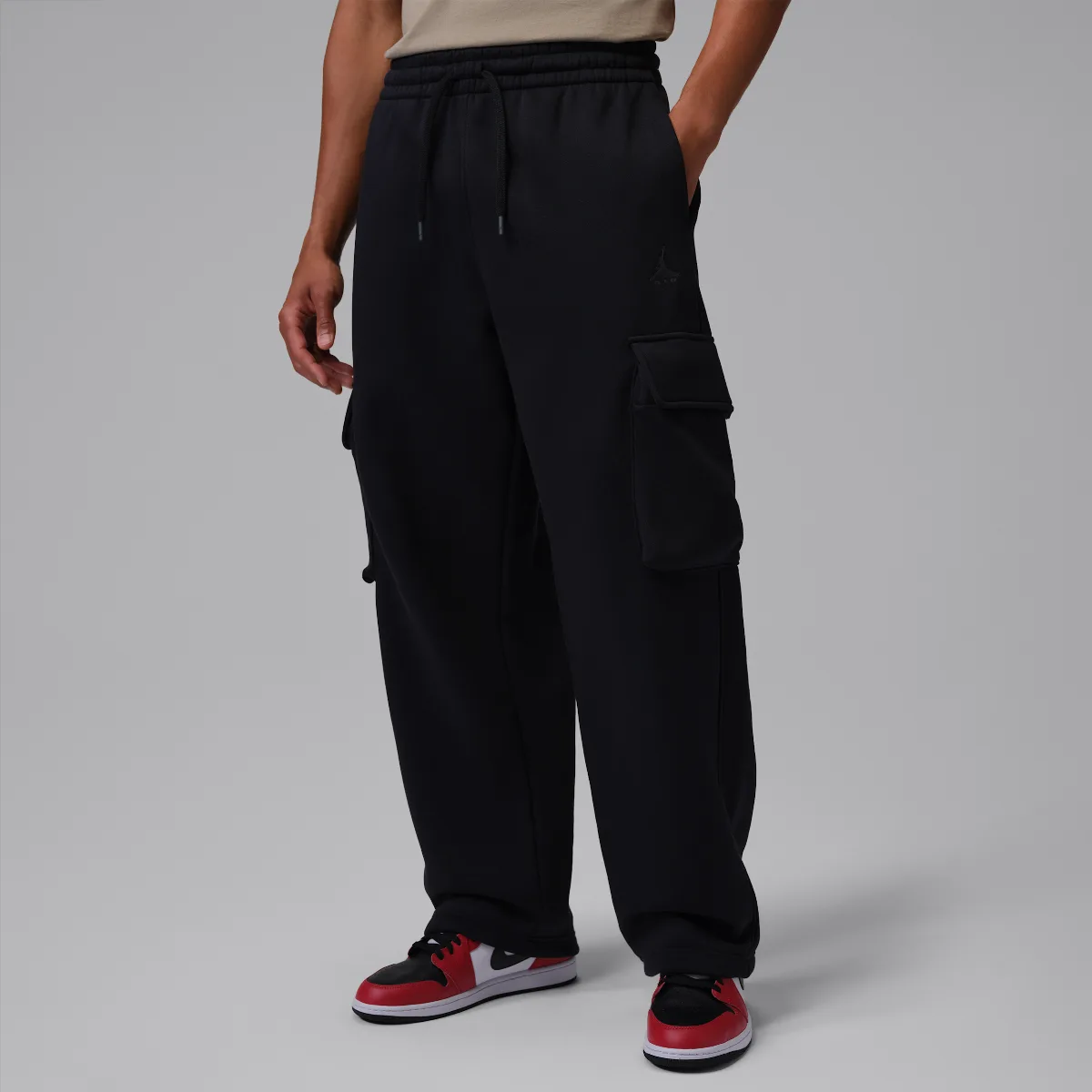 Jordan Brooklyn Oversized Fleece Cargo Pants by Jordan