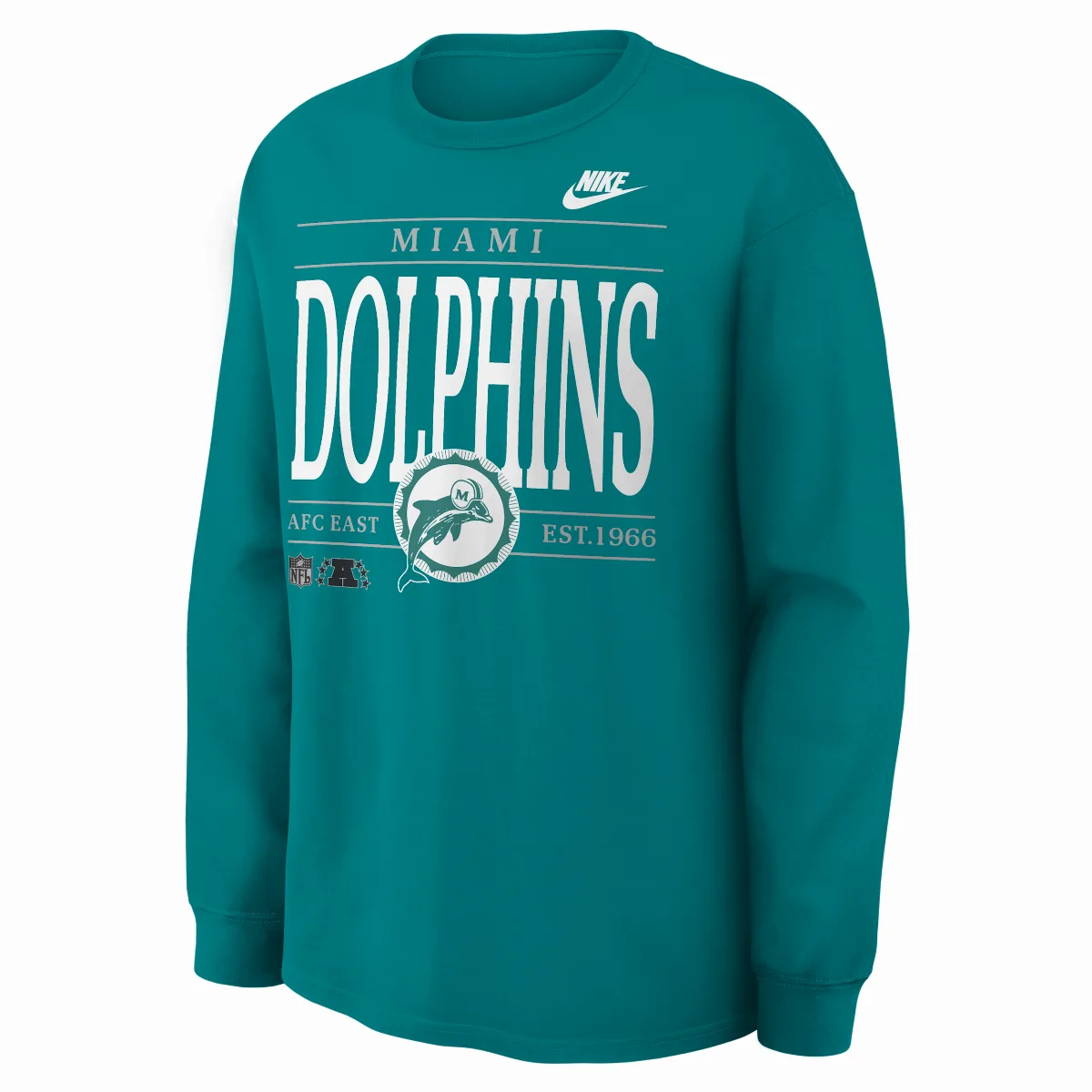 Miami Dolphins Rewind Max90 NFL Long-Sleeve T-Shirt by Nike