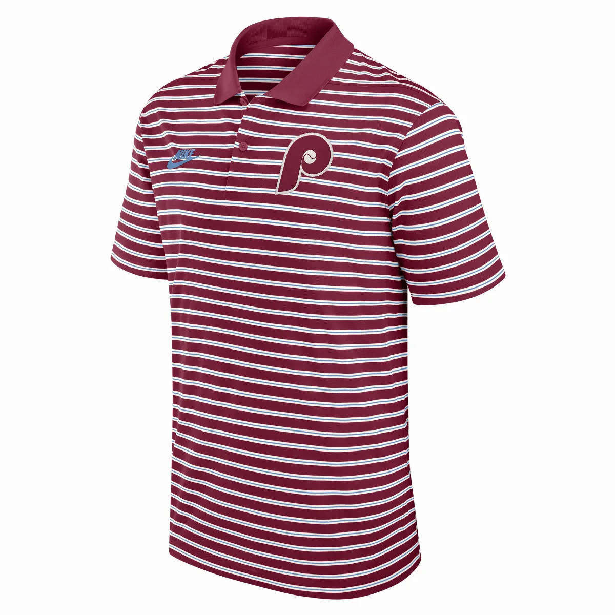 Philadelphia Phillies Cooperstown Striped Victory Dri-FIT MLB Polo by Nike
