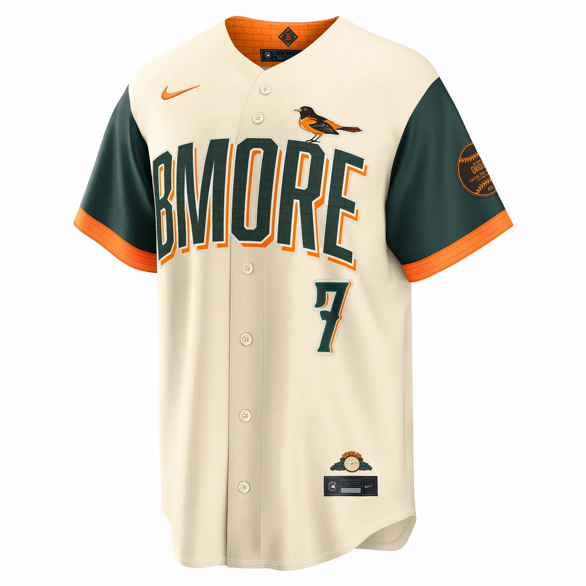 Jackson Holliday Baltimore Orioles City Connect MLB Stadium Jersey by Nike