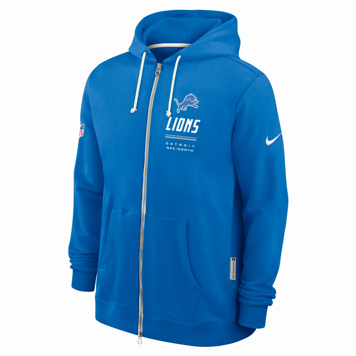 Detroit Lions Sideline Standard Issue Dri-FIT NFL Full-Zip Hoodie by Nike