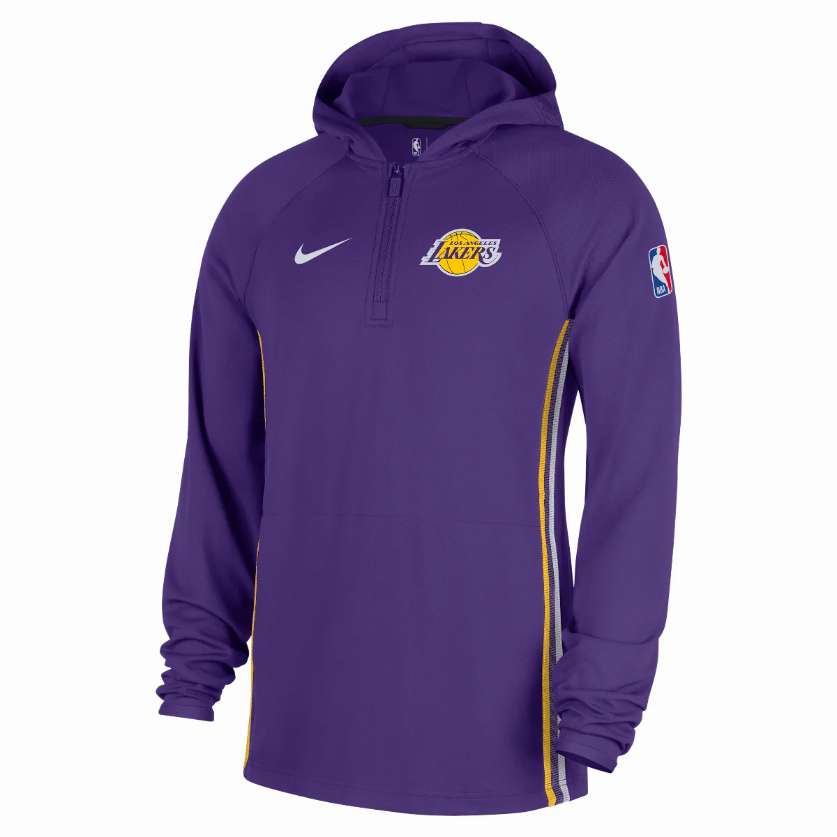Los Angeles Lakers Zoned Dri-FIT NBA 1/4-Zip Hoodie by Nike