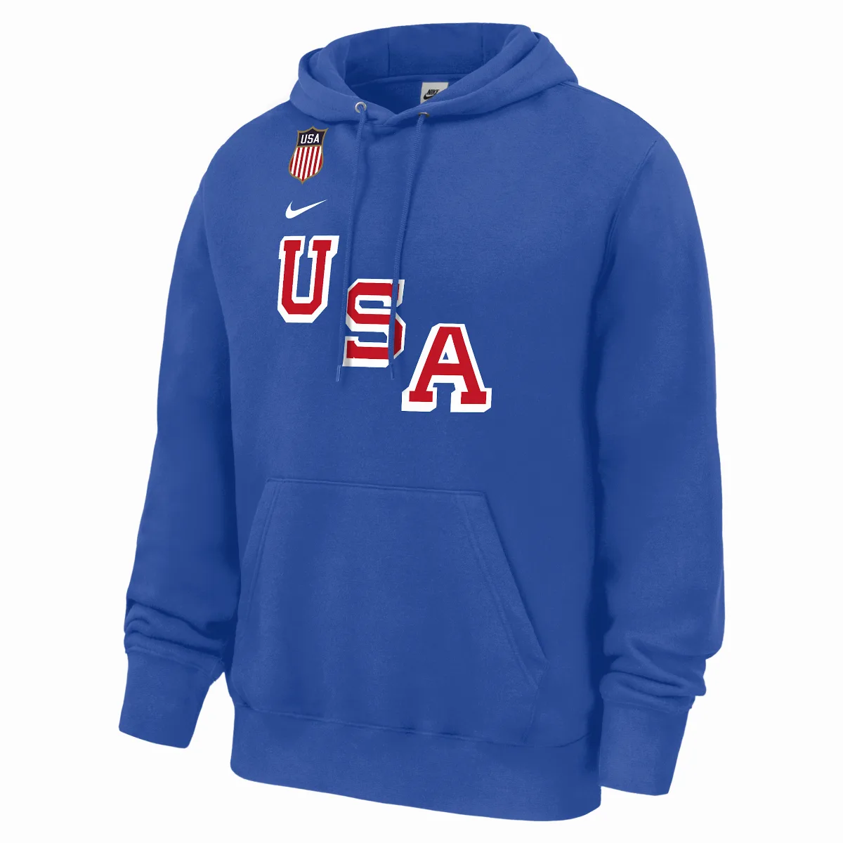 Quinn Hughes USA Club Fleece Gold Medal Hockey Pullover Hoodie by Nike
