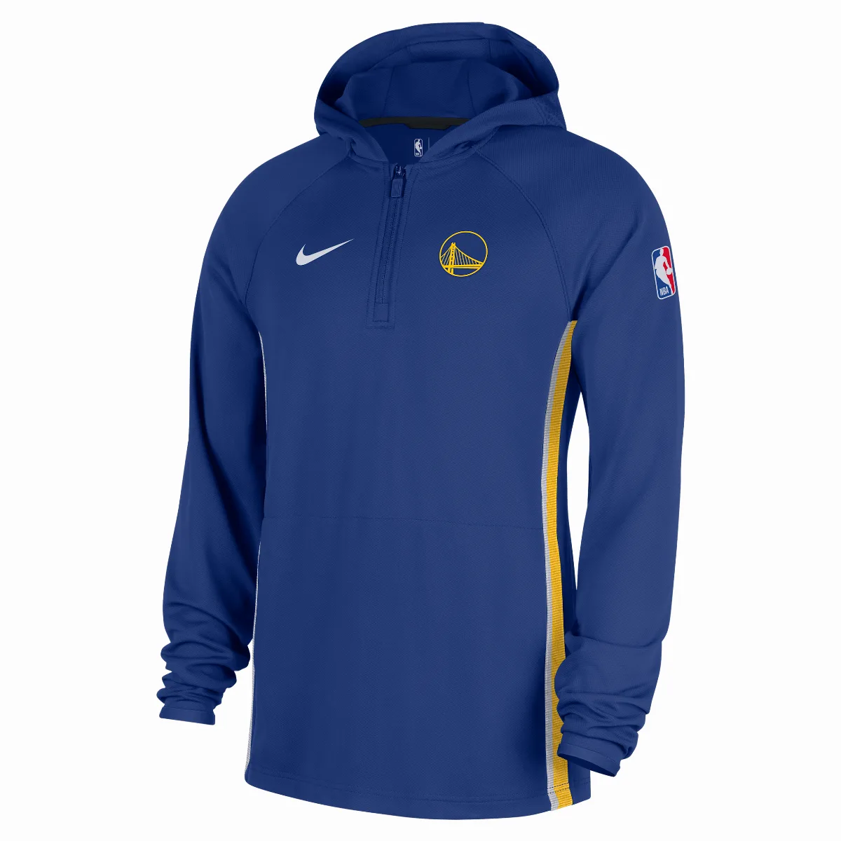 Golden State Warriors Zoned Dri-FIT NBA 1/4-Zip Hoodie by Nike