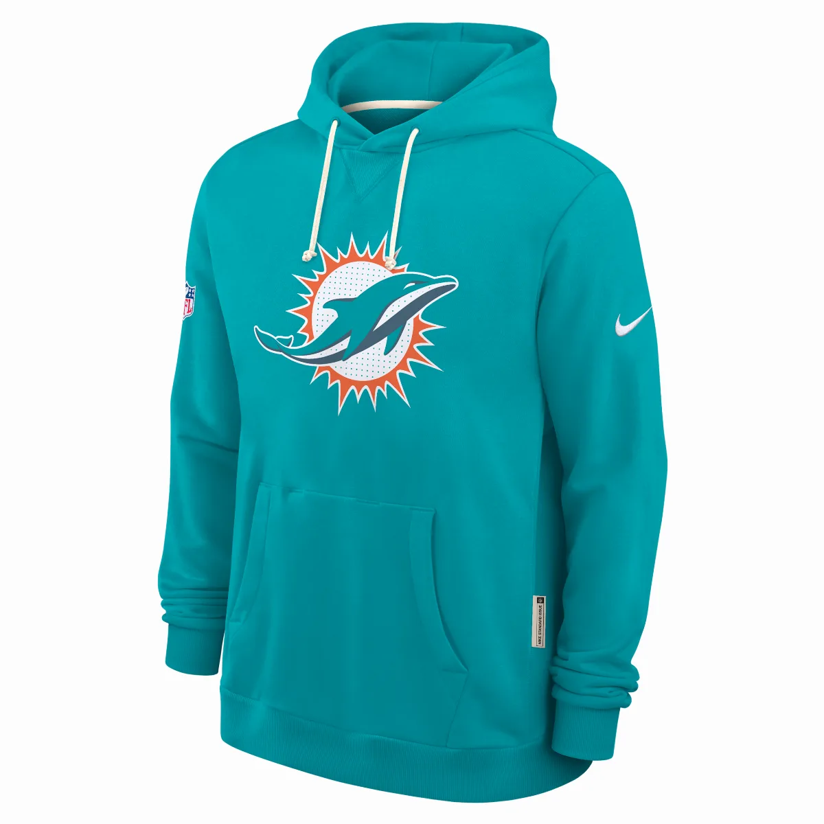 Miami Dolphins Initial Home Sideline Dri-FIT NFL Pullover Hoodie by Nike