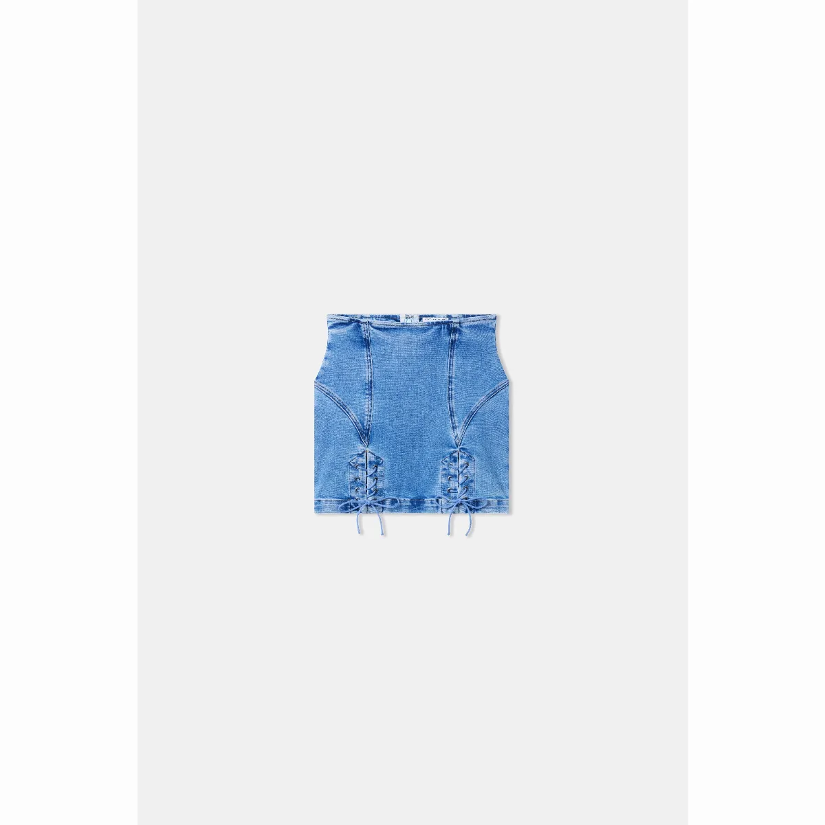 Dolly Lace Up Mini Skirt by Khloé Kardashian by GOOD AMERICAN