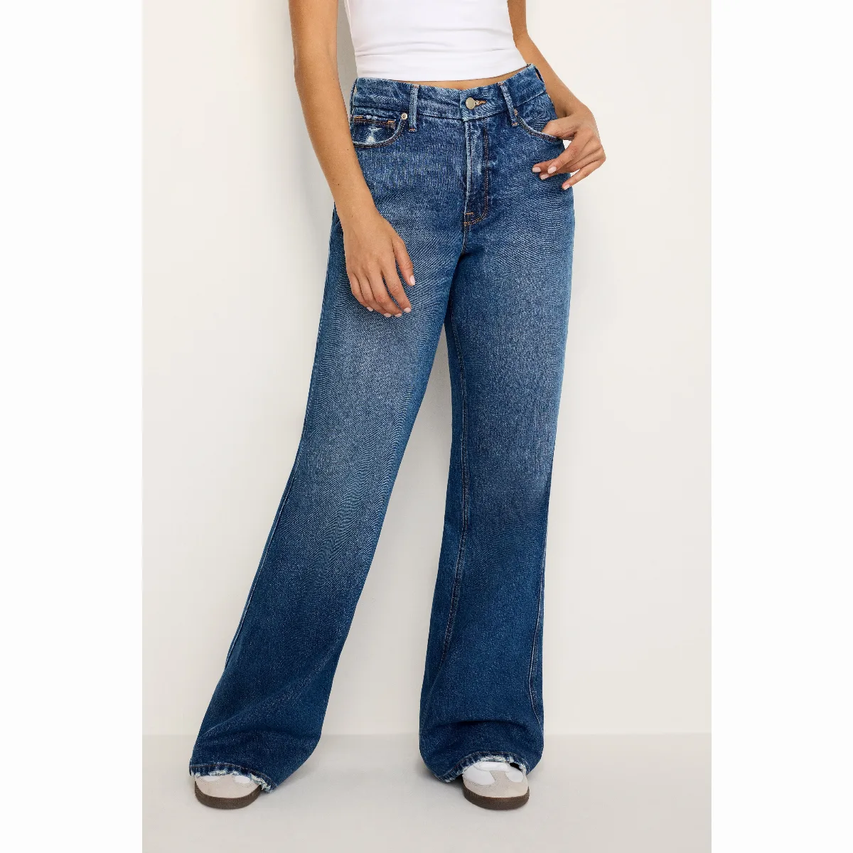 Good Skate Wide Leg Jeans by Khloé Kardashian by GOOD AMERICAN