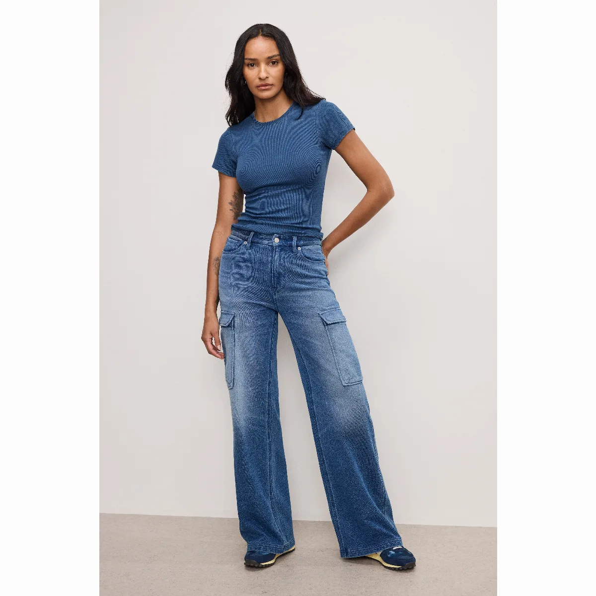 Jeanius Good Skate Cargo Pants by Khloé Kardashian by GOOD AMERICAN