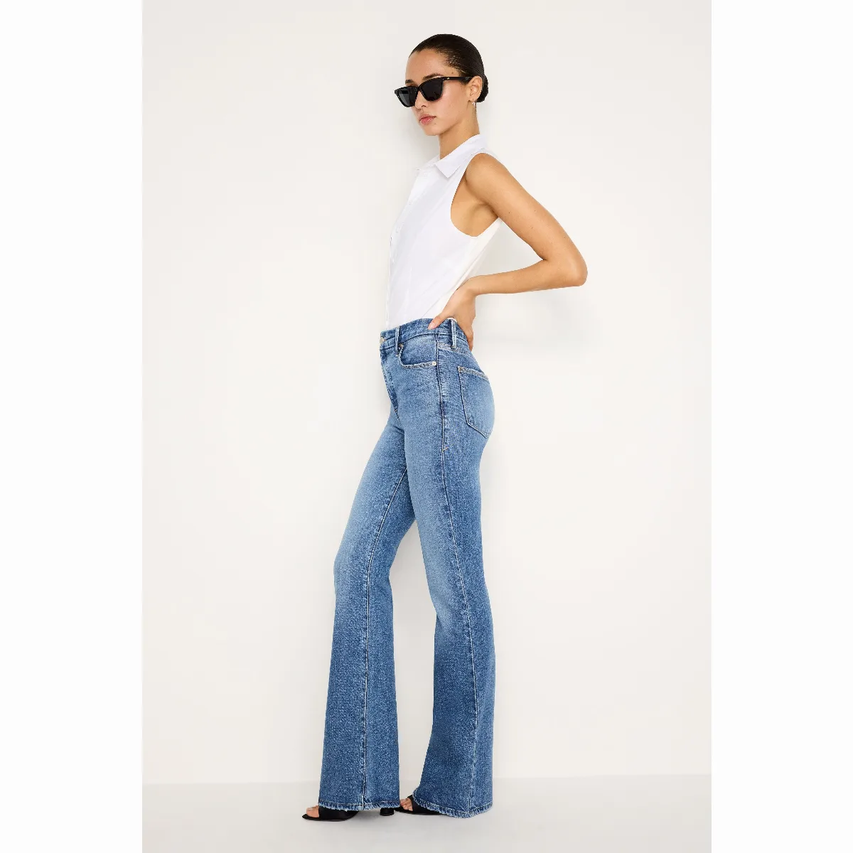 Soft-Tech Good Classic Slim Bootcut Jeans by GOOD AMERICAN