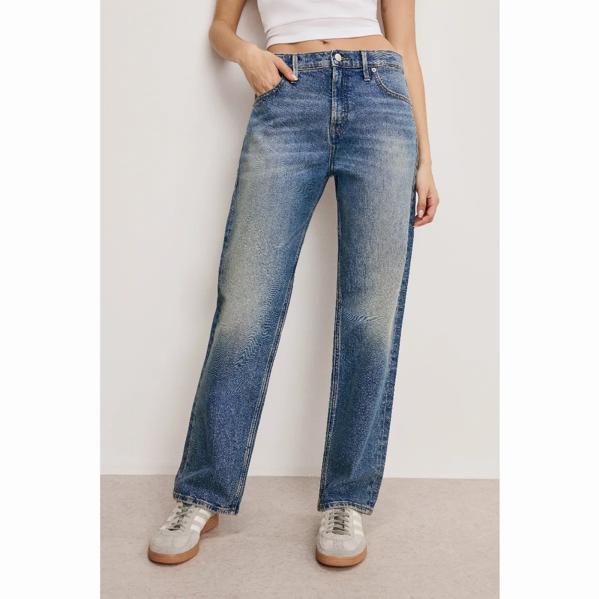 Good Relaxed Straight Jeans by GOOD AMERICAN