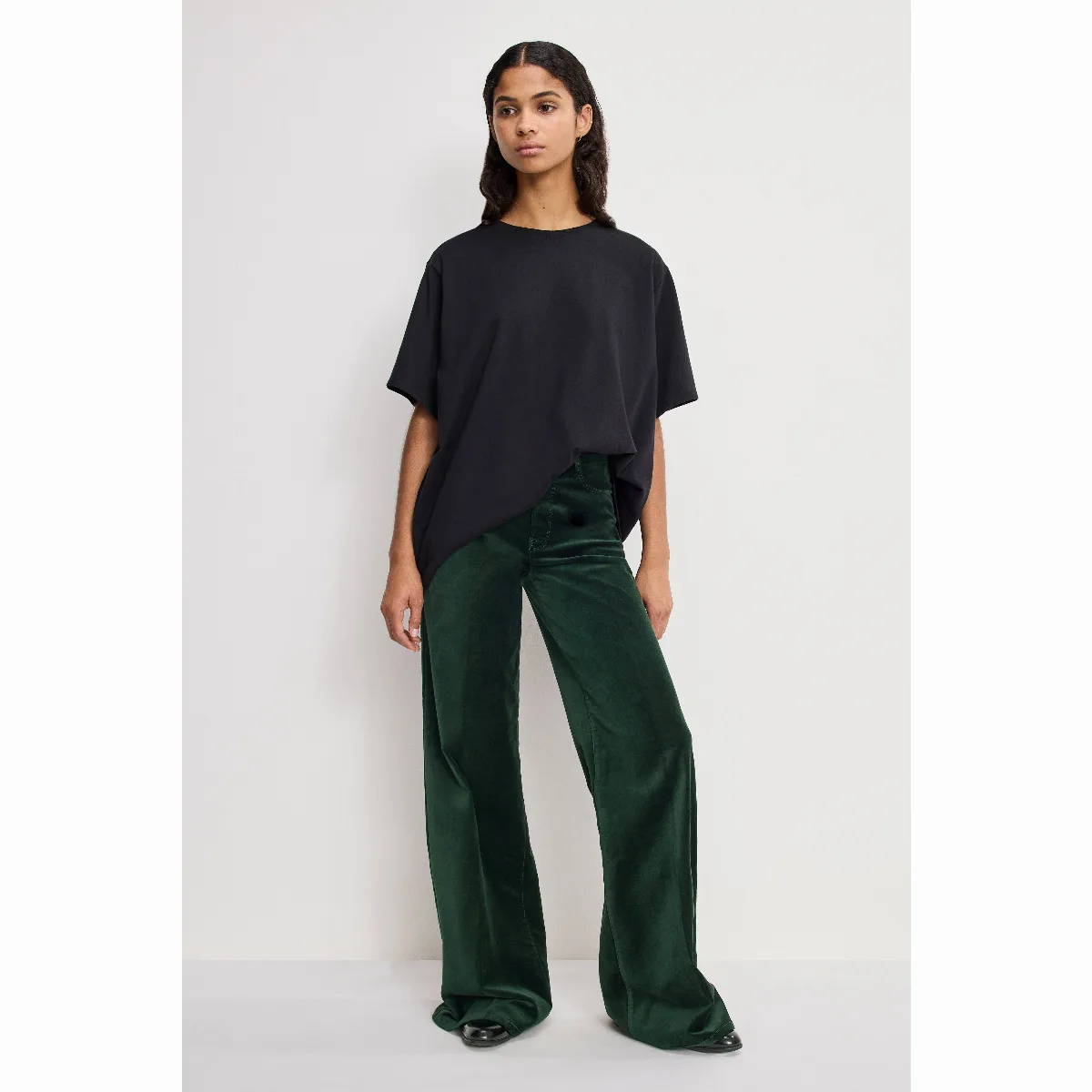 Velvet Good Waist Palazzo Pants by GOOD AMERICAN