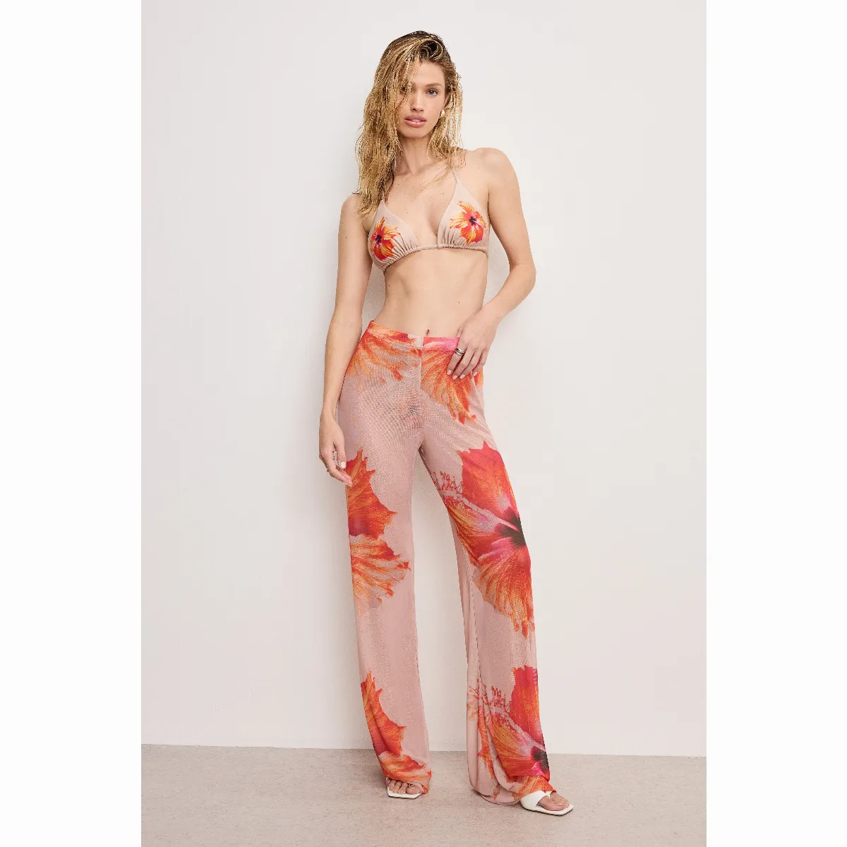 Gauze Mesh Wide Leg by GOOD AMERICAN