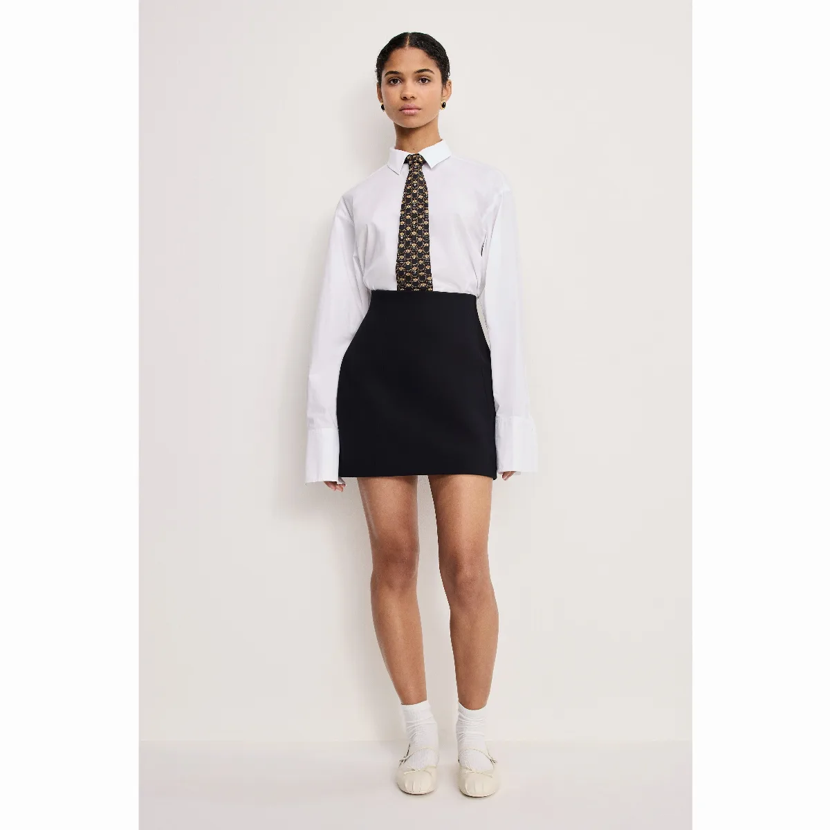 Soft Stretch Ponte Mini Skirt - by Khloé Kardashian by GOOD AMERICAN