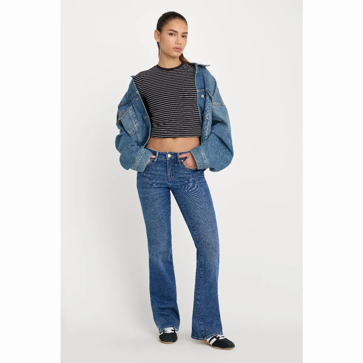Good Low Rise Bootcut Jeans by Khloé Kardashian by GOOD AMERICAN