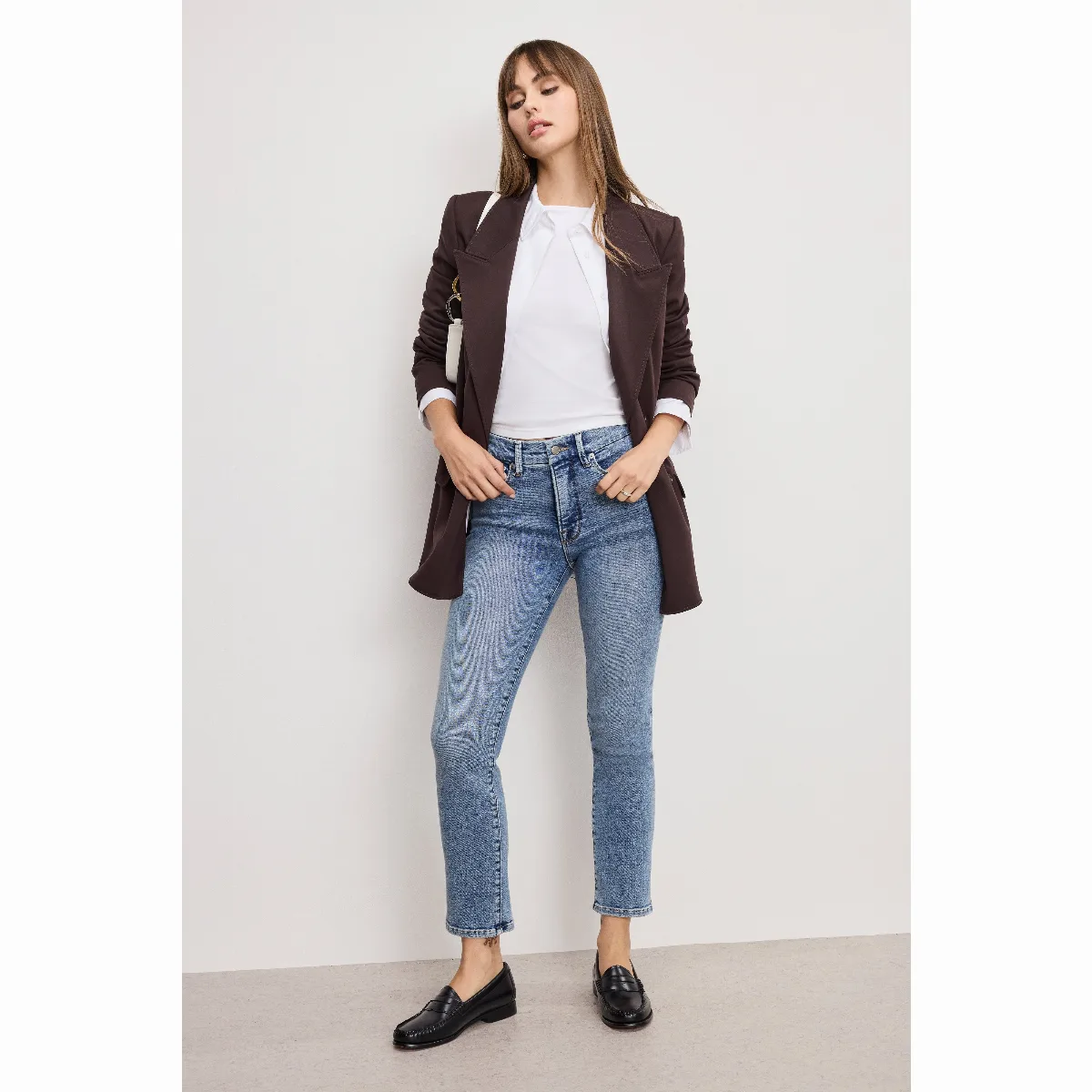 Good Legs Straight Jeans by GOOD AMERICAN