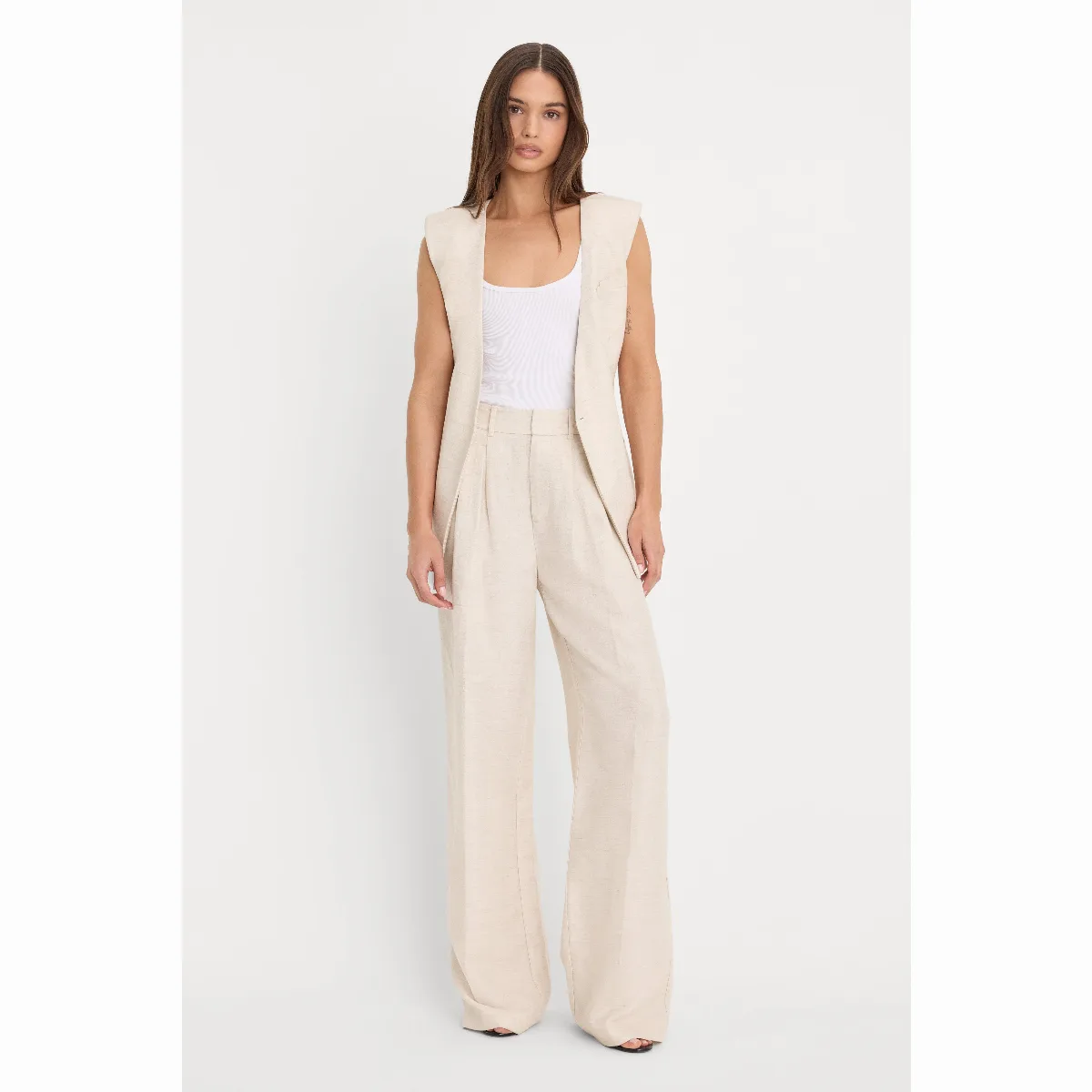 Linen Trousers by Khlo Kardashian by GOOD AMERICAN