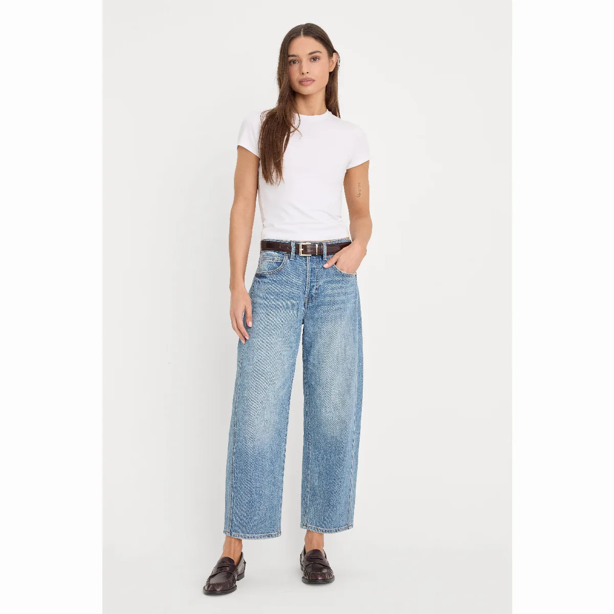 Vintage Barrel Ankle Jeans by Khloé Kardashian by GOOD AMERICAN