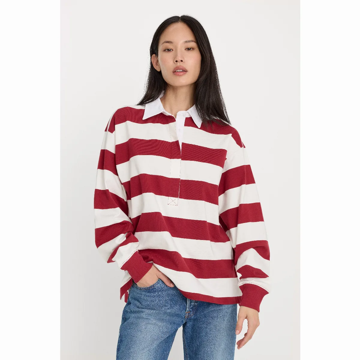 OverSized Rugby T-Shirt by Khloé Kardashian by GOOD AMERICAN