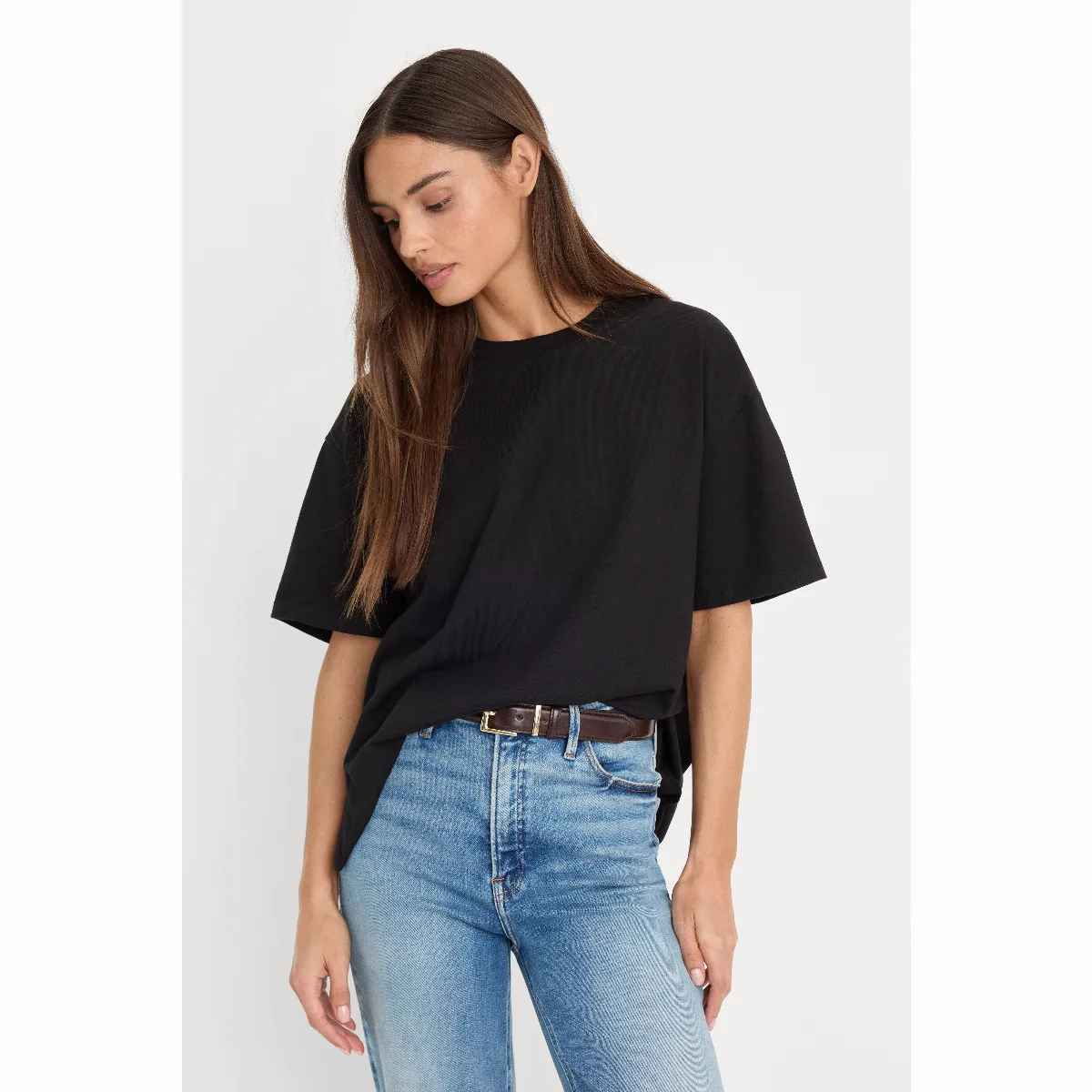 Cotton OverSized T-Shirt by Khloé Kardashian by GOOD AMERICAN