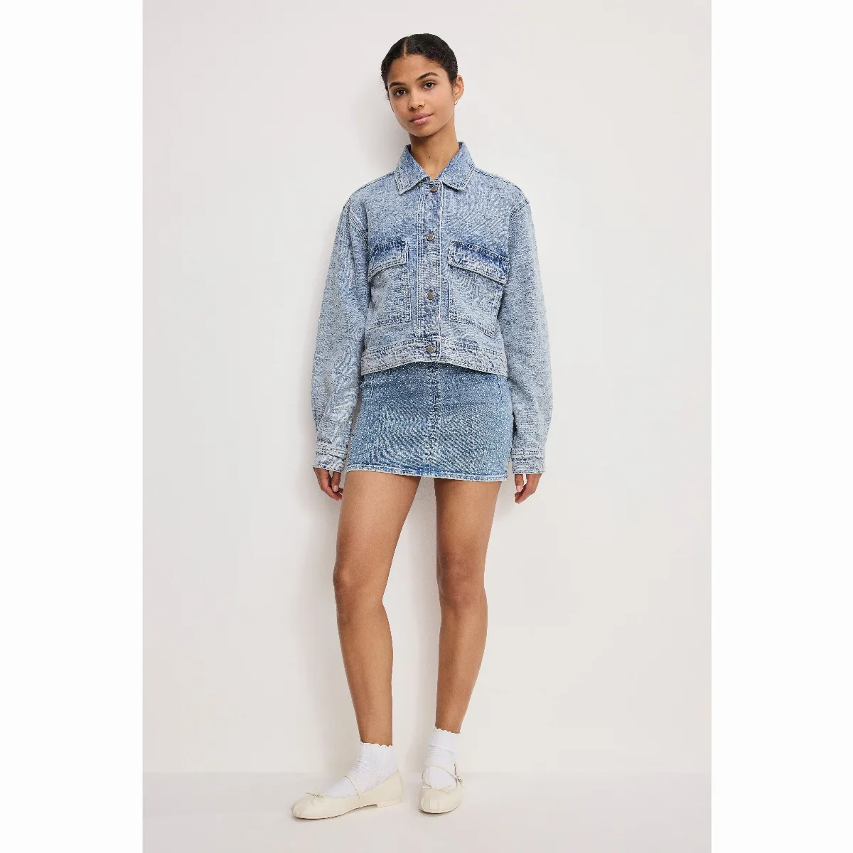 Crystal Denim Jacket by Khlo Kardashian by GOOD AMERICAN