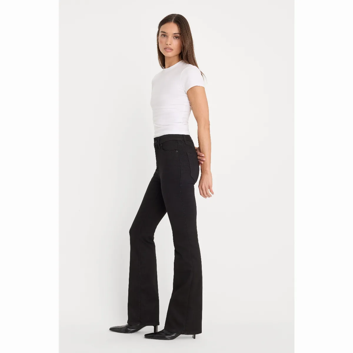 Never Fade Good Classic Slim Bootcut Jeans by Khloé Kardashian