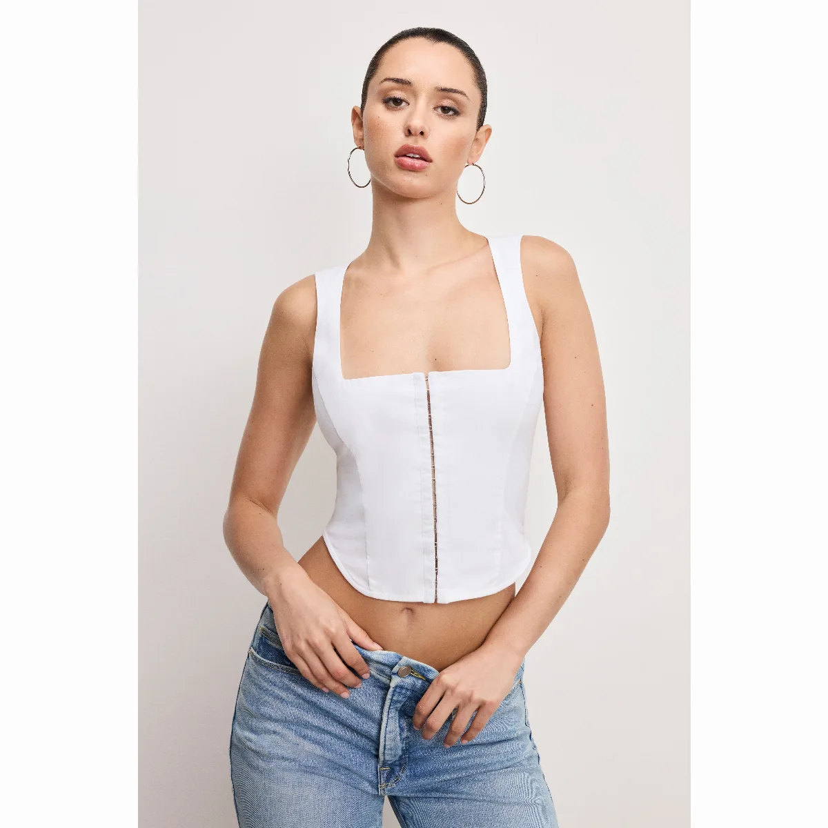 Dolly Poplin Bustier by Khloé Kardashian by GOOD AMERICAN