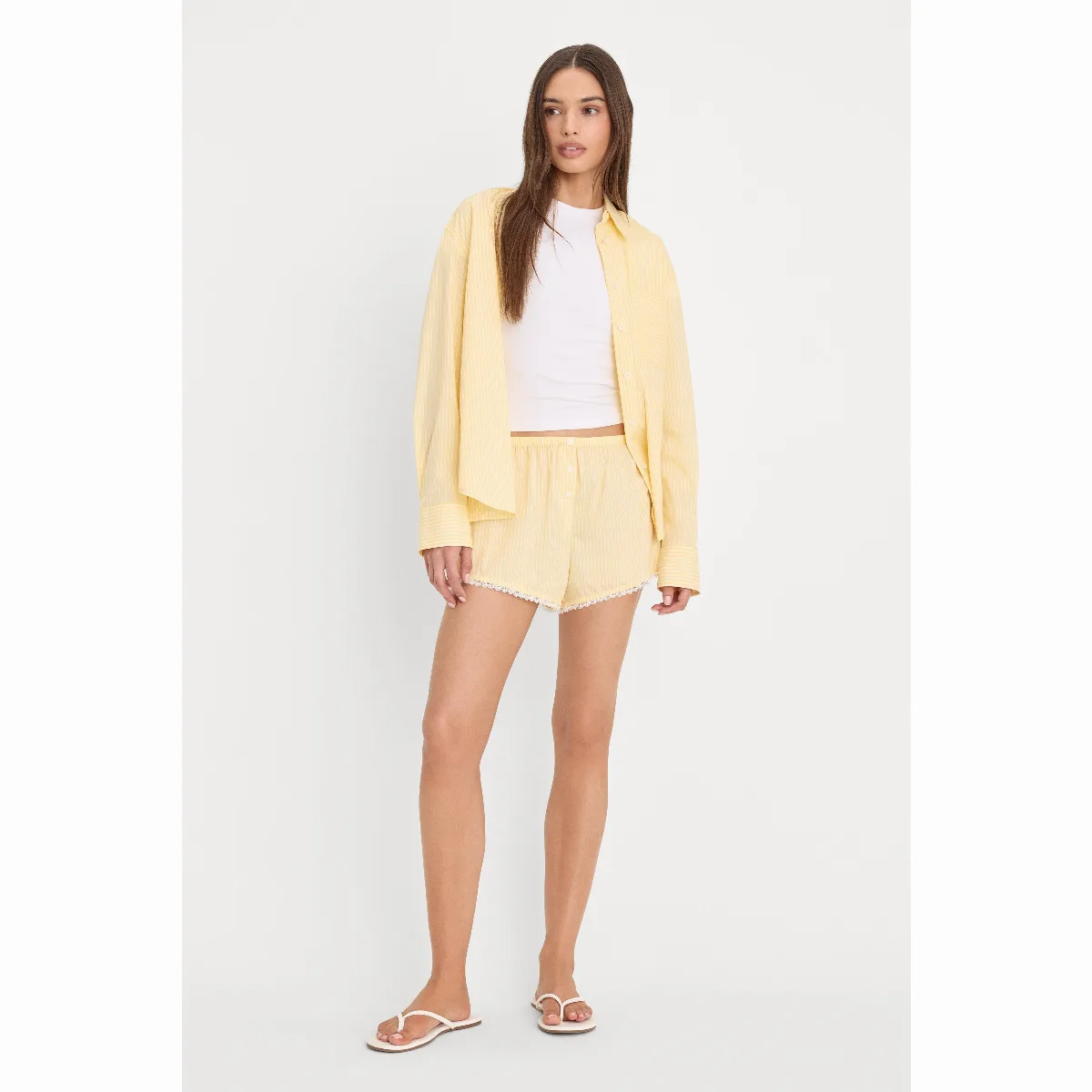 Poplin Pull on Boxer Shorts by Khloé Kardashian by GOOD AMERICAN