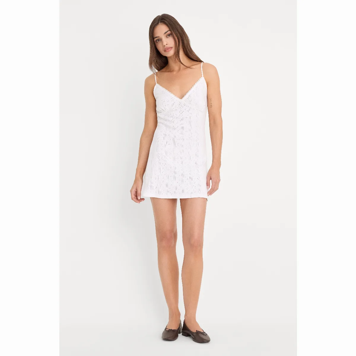 The Pointelle Mini Dress by Khloé Kardashian by GOOD AMERICAN