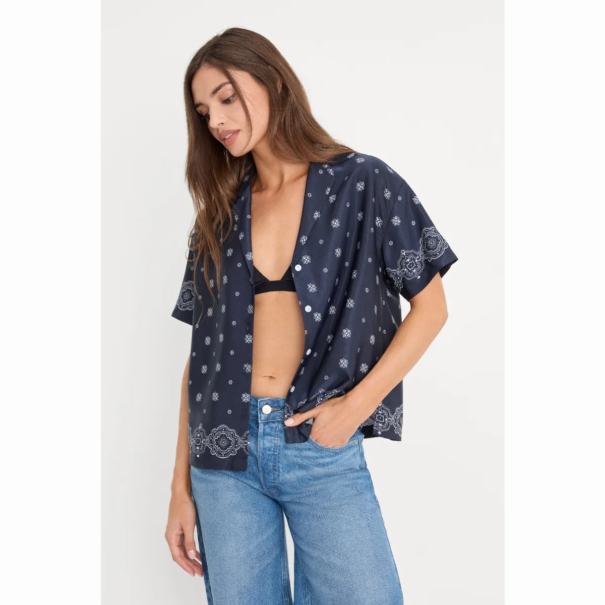 The Camp Shirt by Khloé Kardashian by GOOD AMERICAN