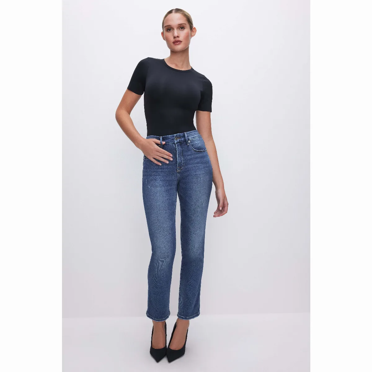 Good Straight Compression Jeans by Khloé Kardashian by GOOD AMERICAN