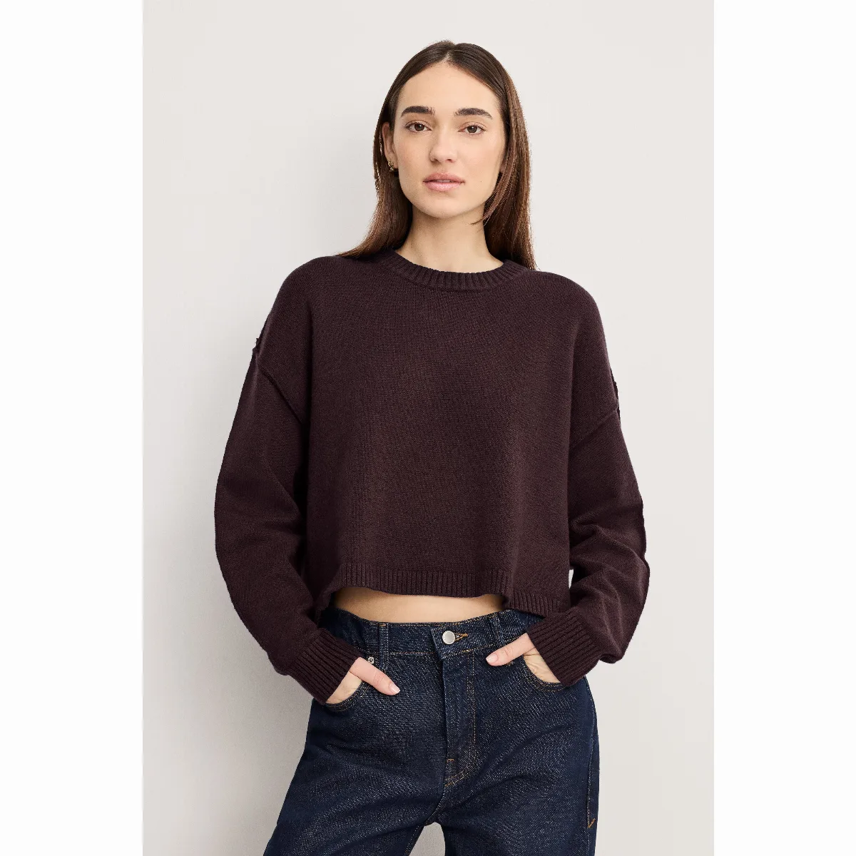 Cozy Knit Crew Neck - by Khloé Kardashian by GOOD AMERICAN