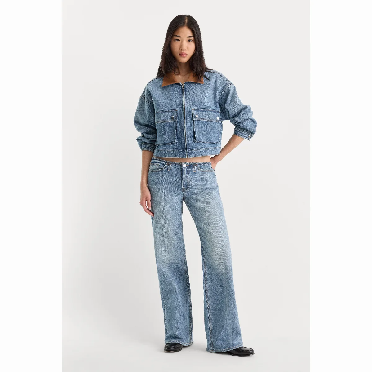 Ghost Waist Low Loose Baggy Jeans by Khloé Kardashian by GOOD AMERICAN