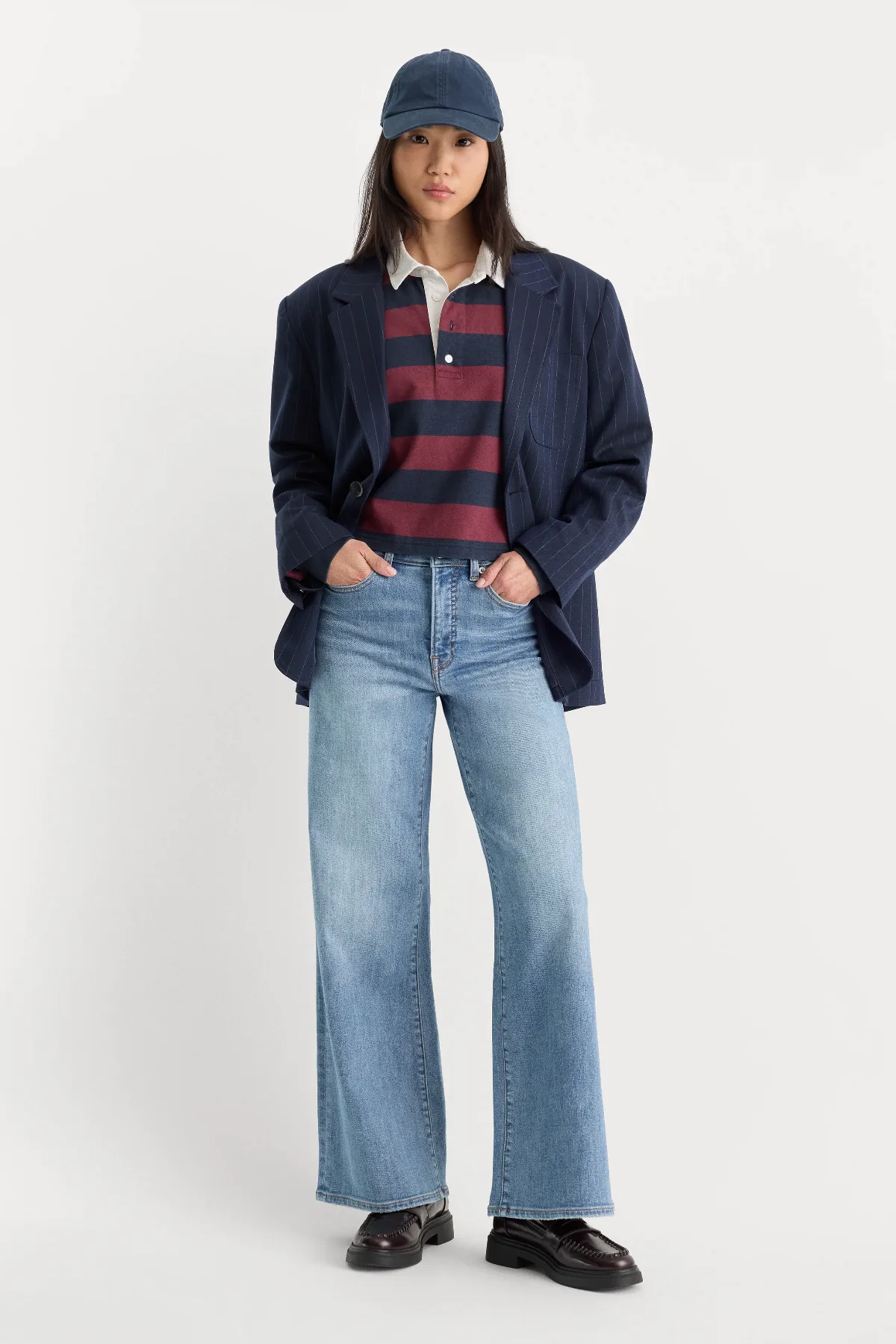 Good Waist Palazzo Ankle Jeans