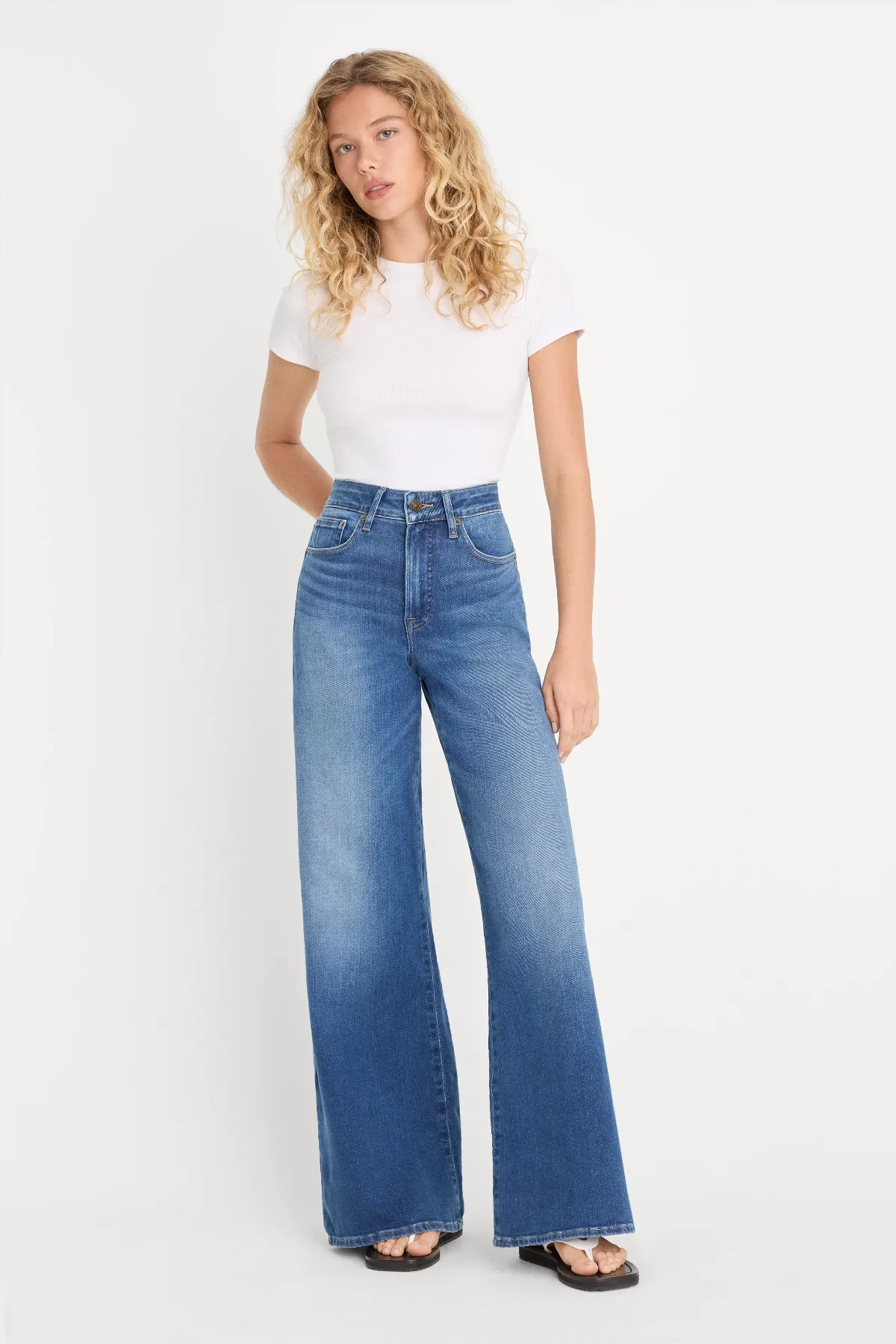 Soft Tech Good Waist Palazzo Jeans