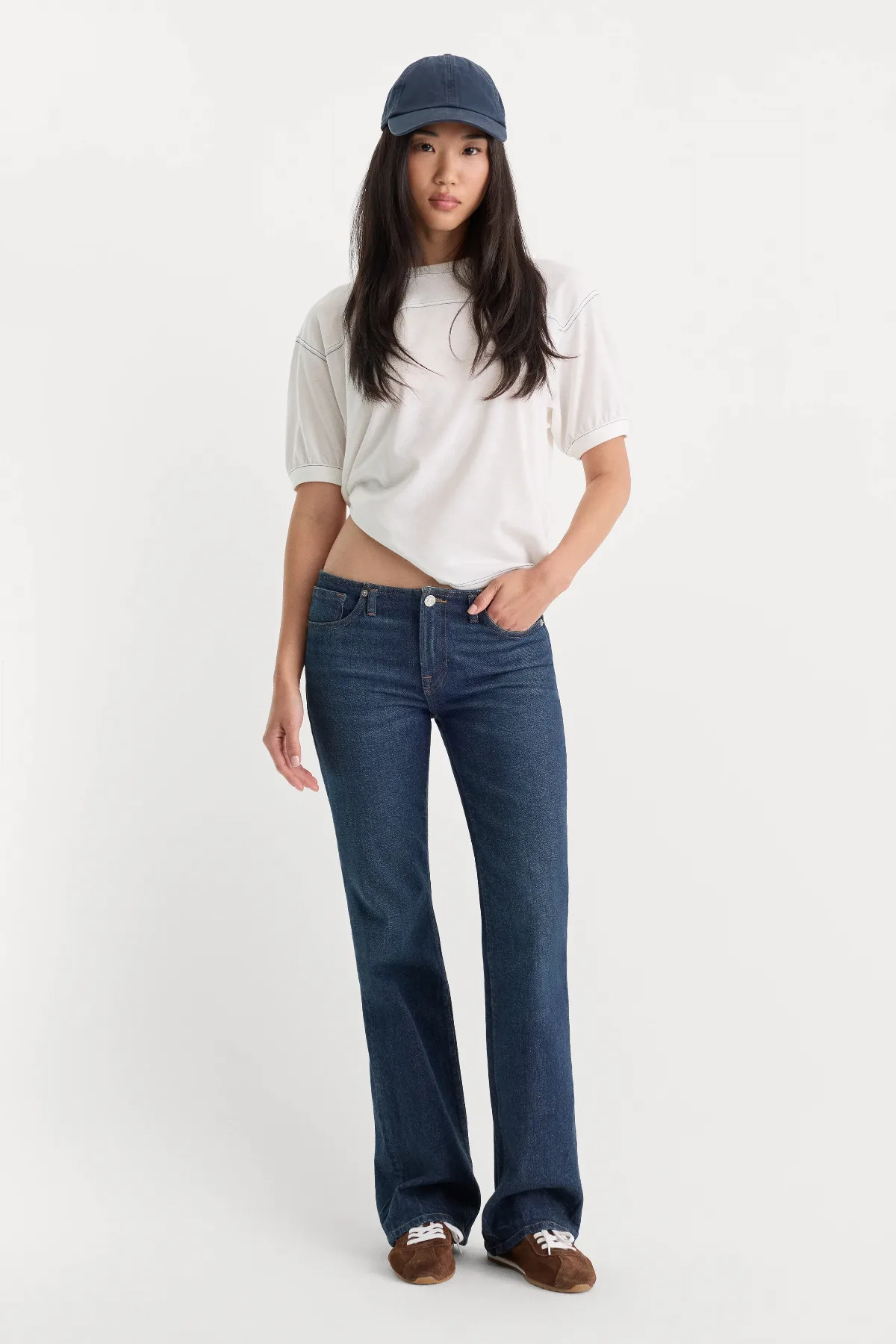 Ghost Waist Low Rise Bootcut Jeans by Khlo Kardashian
