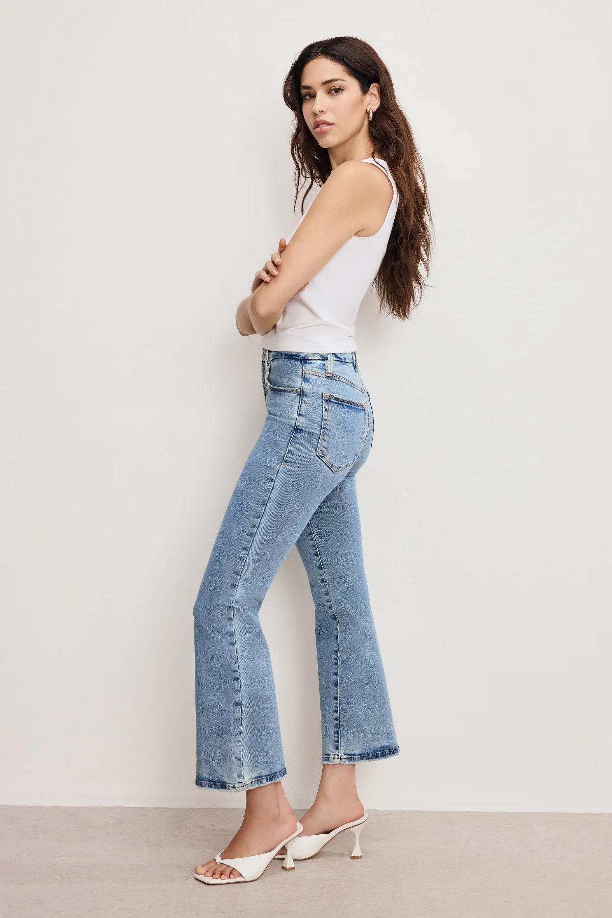 Good Legs Crop Mini Boot Jeans by Khloé Kardashian
